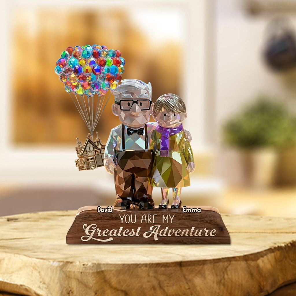 Personalized Acrylic Plaque You Are My Greatest Adventure Gift for Couple Custom Shaped Acrylic Plaque GradoCreations