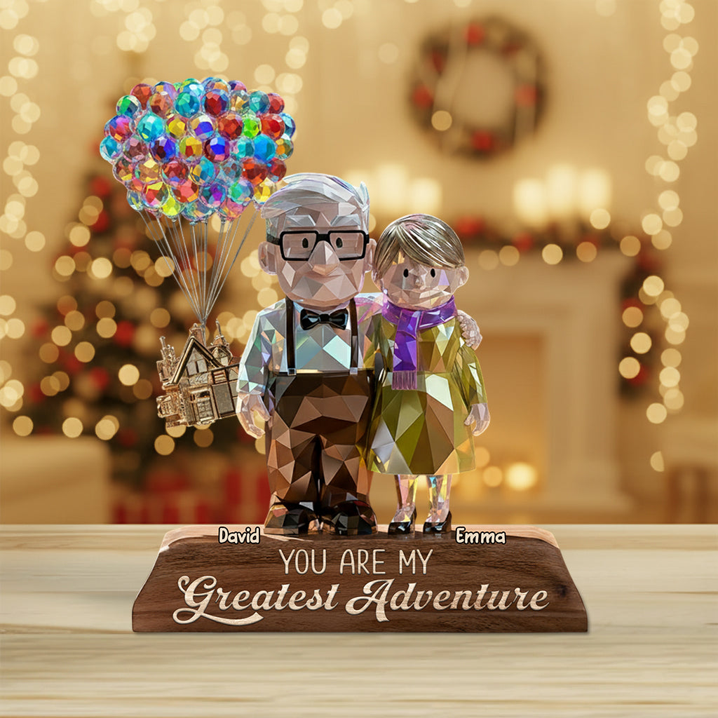 Personalized Acrylic Plaque You Are My Greatest Adventure Gift for Couple Custom Shaped Acrylic Plaque GradoCreations