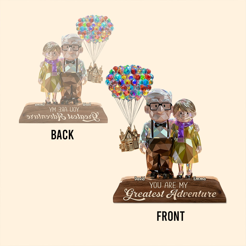 Personalized Acrylic Plaque You Are My Greatest Adventure Gift for Couple Custom Shaped Acrylic Plaque GradoCreations