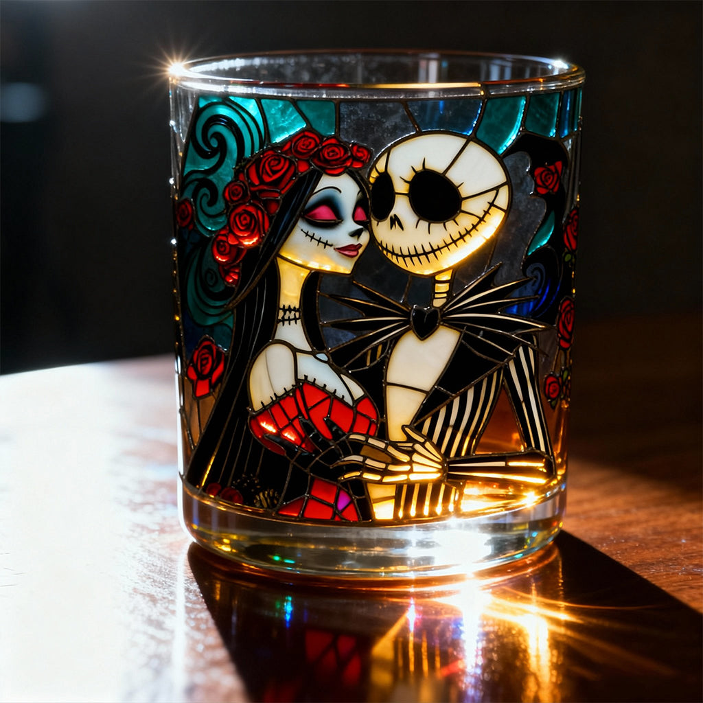 Personalized Nightmare Whiskey Glass Custom Name Gift for Couples Whiskey Glass GradoCreations