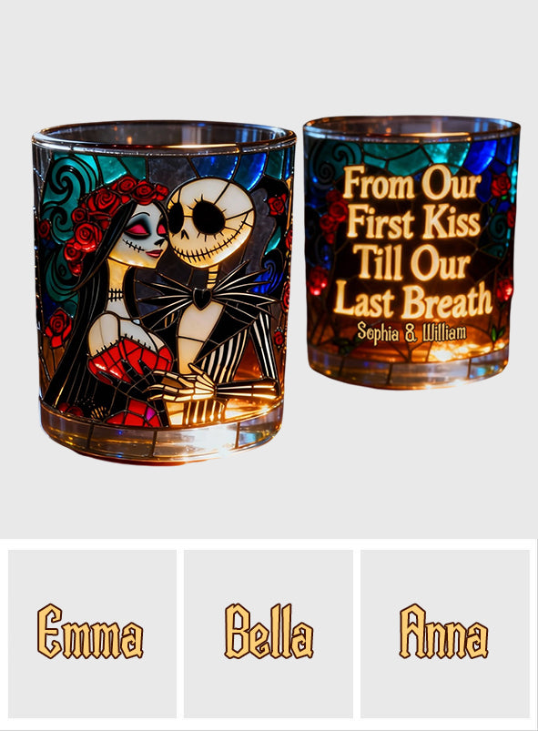Personalized Nightmare Whiskey Glass Custom Name Gift for Couples Whiskey Glass GradoCreations