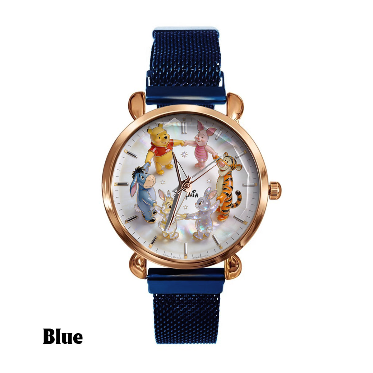 Personalized Women's Yellow Bear Watch Custom Name Gift Women Hand Watch GradoCreations