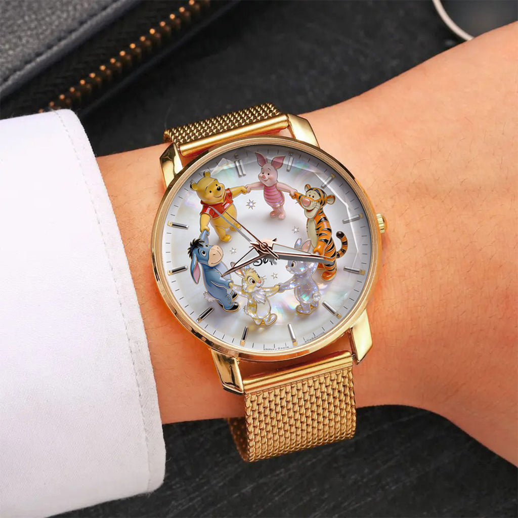 Personalized Women's Yellow Bear Watch Custom Name Gift Women Hand Watch GradoCreations