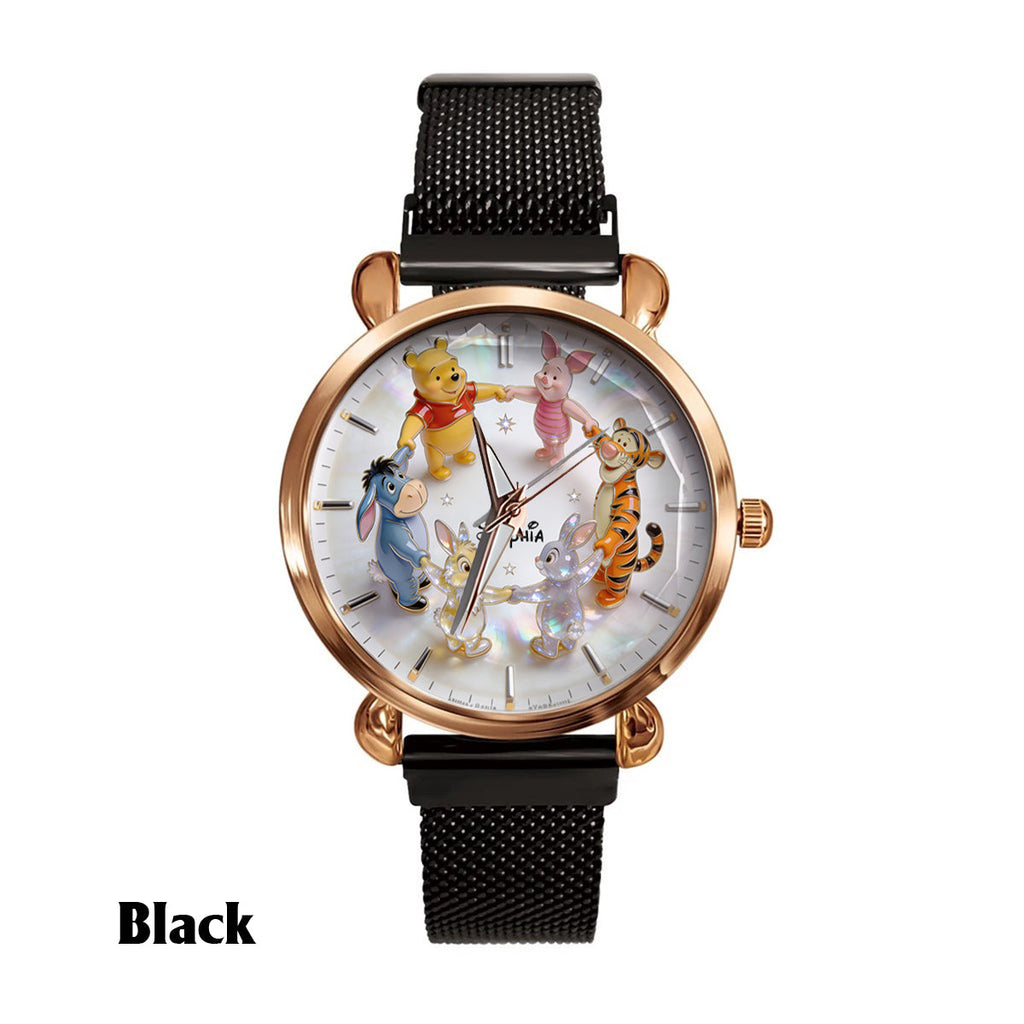 Personalized Women's Yellow Bear Watch Custom Name Gift Women Hand Watch GradoCreations