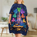 Personalized Sleep T-shirt Dress Best Grandma Ever Gift Sleep T-shirt Dress GradoCreations