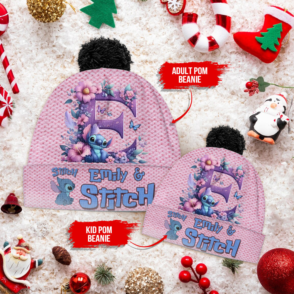 Personalized Stitch Ohana Beanie Hat Custom Name Gift for Kids Beanie Hat GradoCreations
