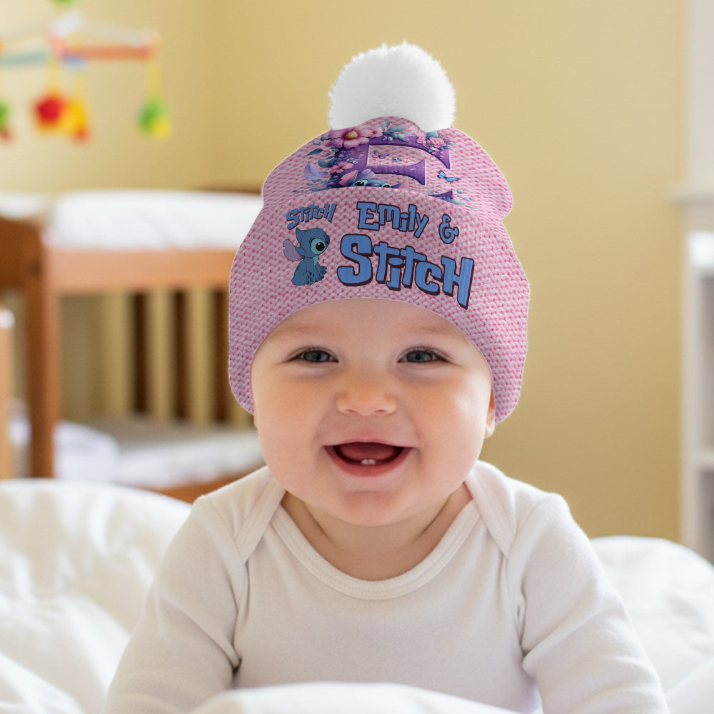 Personalized Stitch Ohana Beanie Hat Custom Name Gift for Kids Beanie Hat GradoCreations