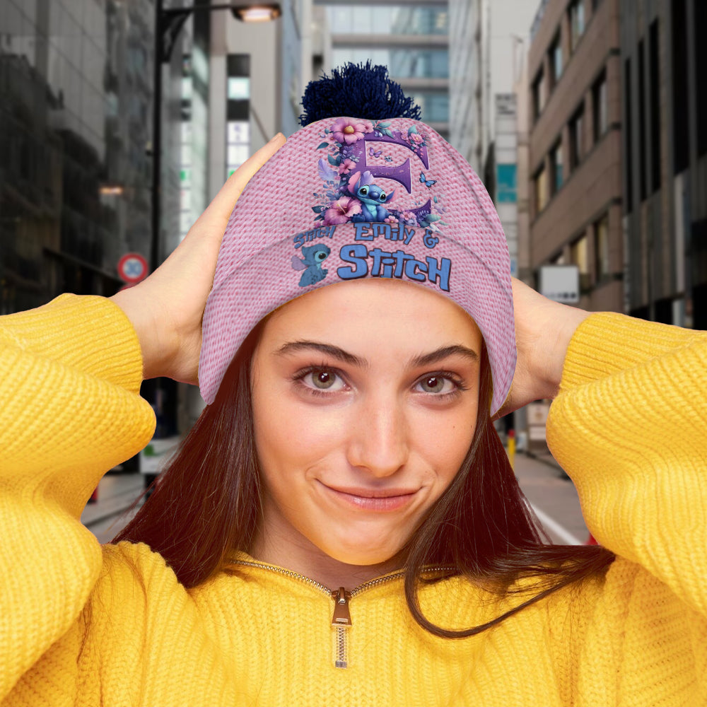 Personalized Stitch Ohana Beanie Hat Custom Name Gift for Kids Beanie Hat GradoCreations