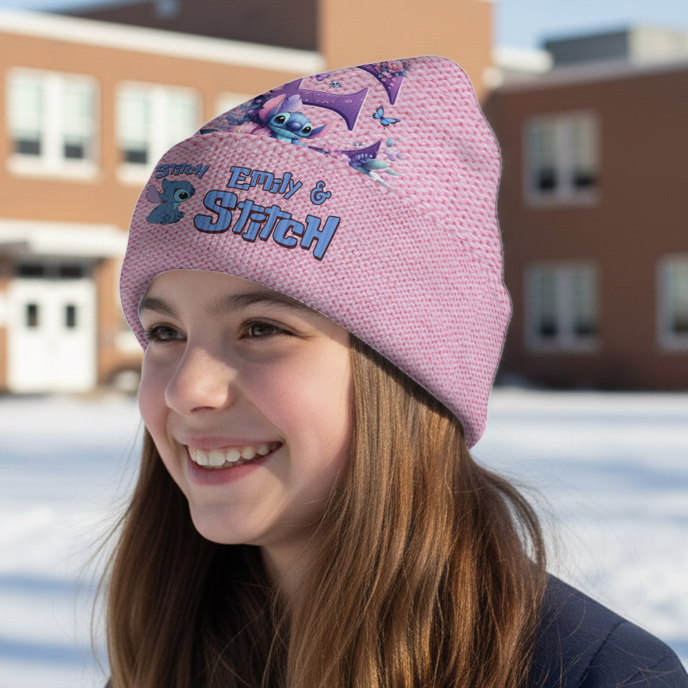 Personalized Stitch Ohana Beanie Hat Custom Name Gift for Kids Beanie Hat GradoCreations