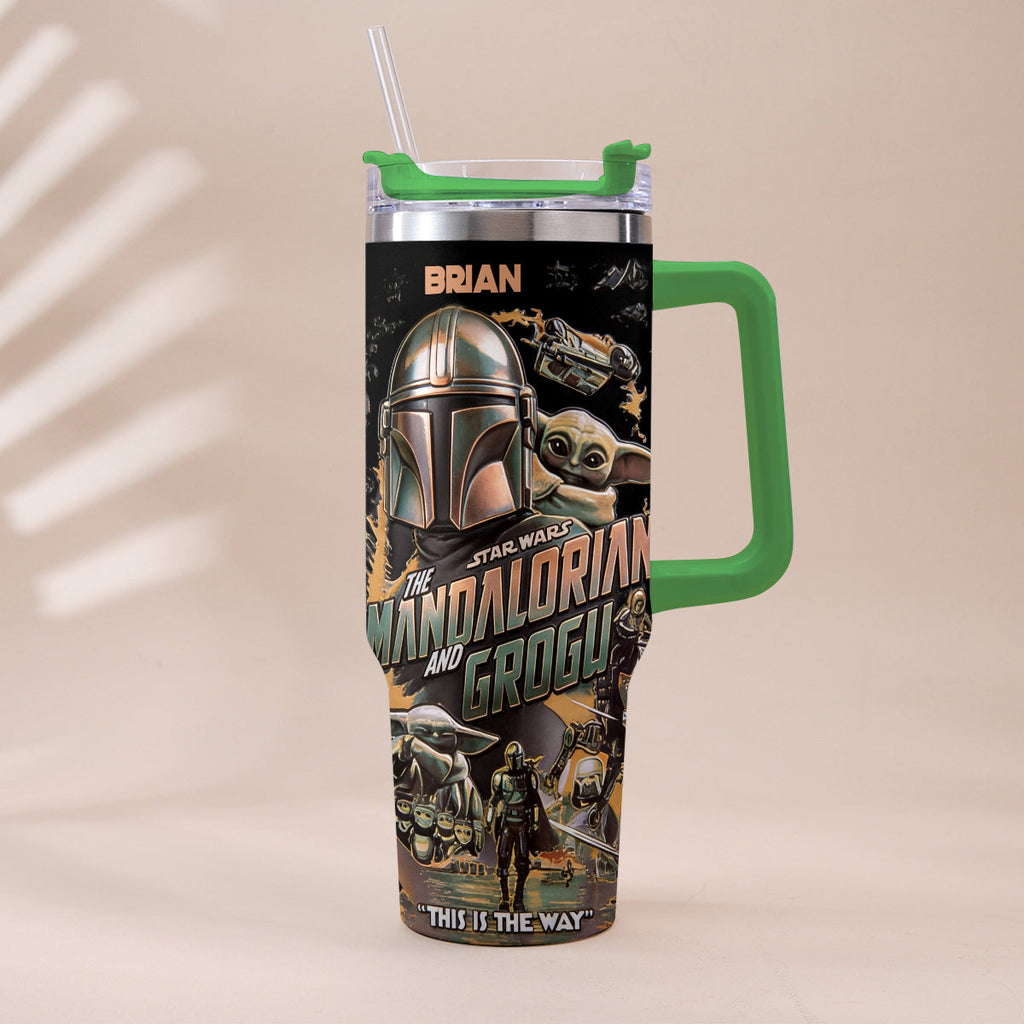 Personalized Star Wars Tumbler with Plush Charm Gift for Fans Tumbler With Plush Charm GradoCreations