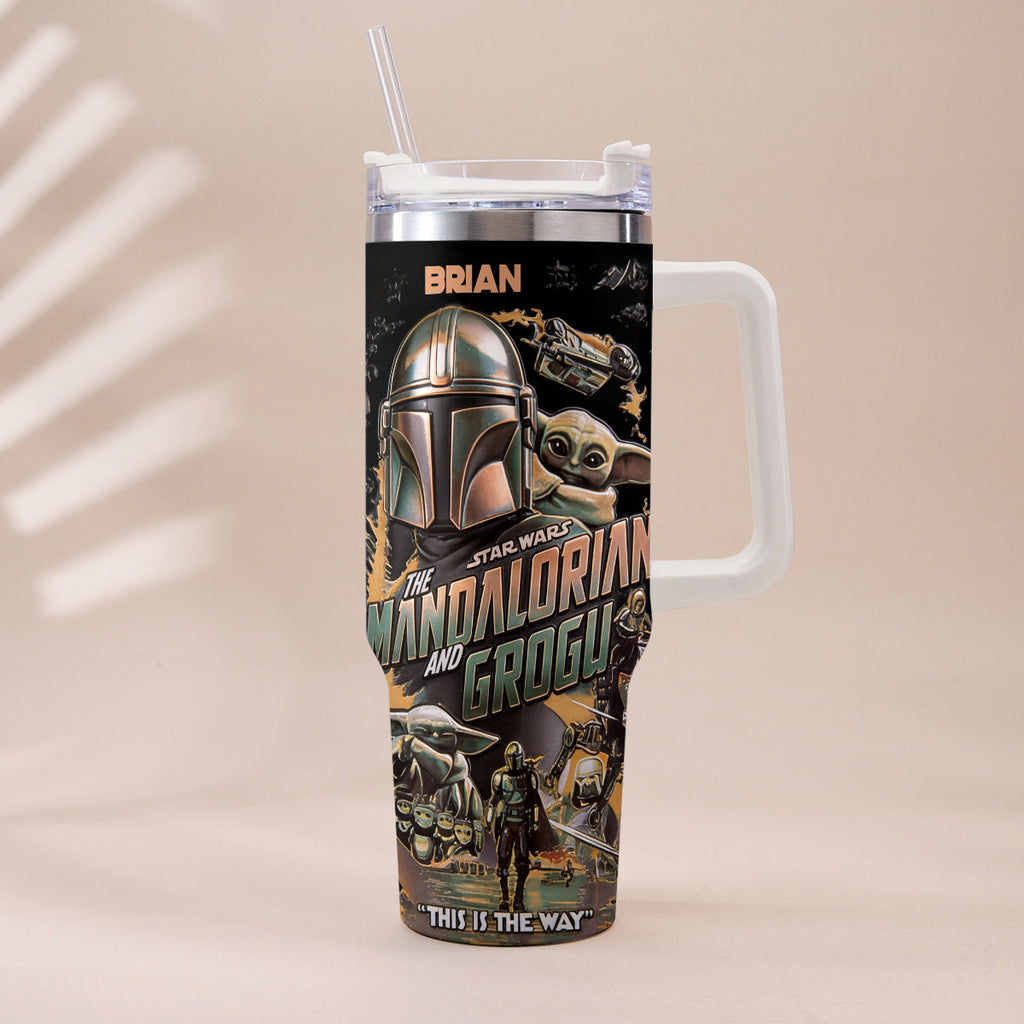 Personalized Star Wars Tumbler with Plush Charm Gift for Fans Tumbler With Plush Charm GradoCreations