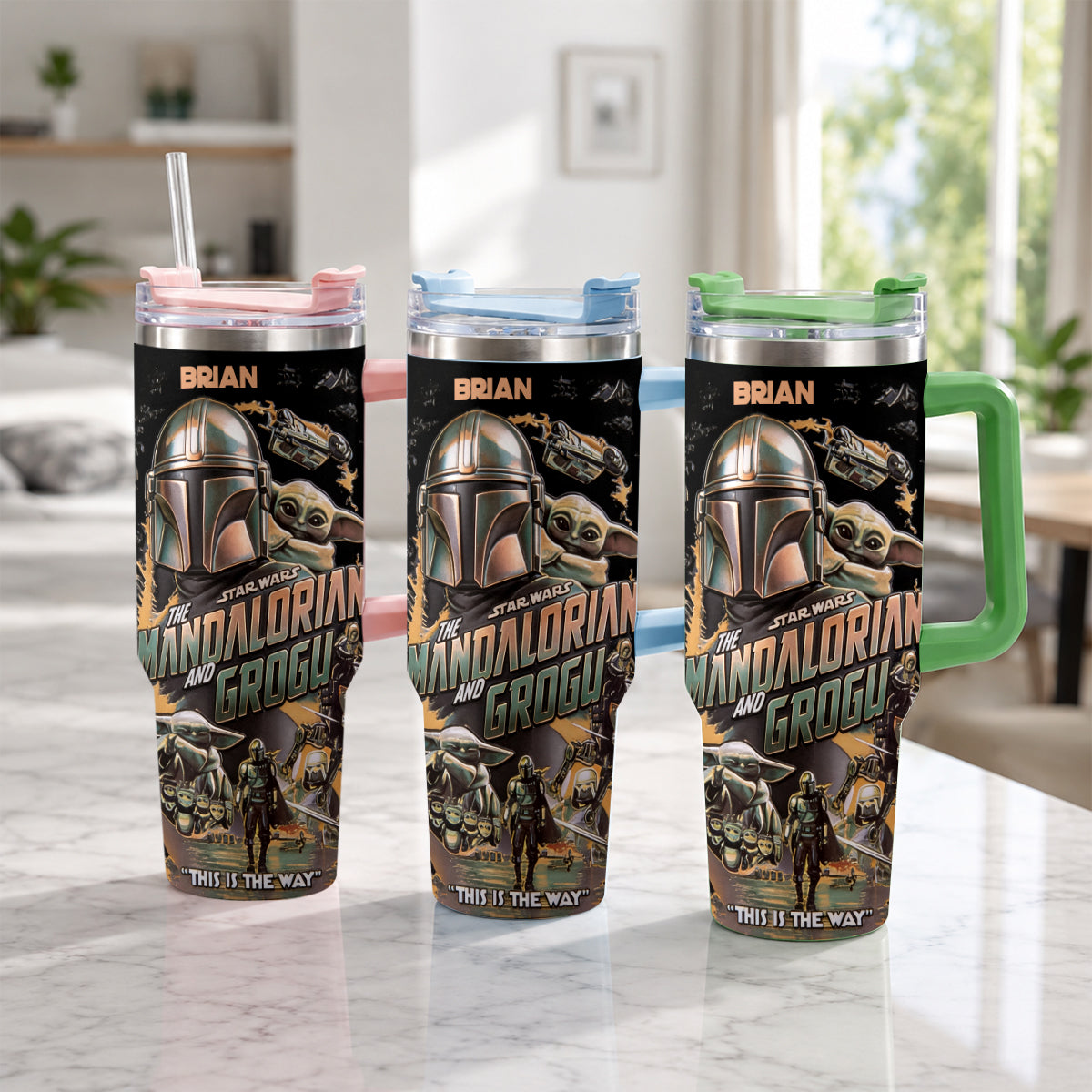 Personalized Star Wars Tumbler with Plush Charm Gift for Fans Tumbler With Plush Charm GradoCreations