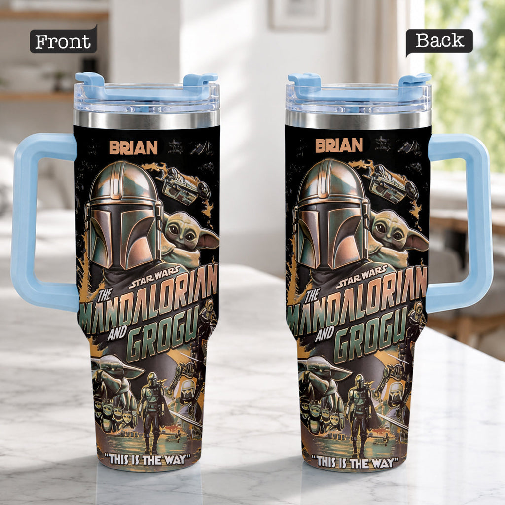 Personalized Star Wars Tumbler with Plush Charm Gift for Fans Tumbler With Plush Charm GradoCreations