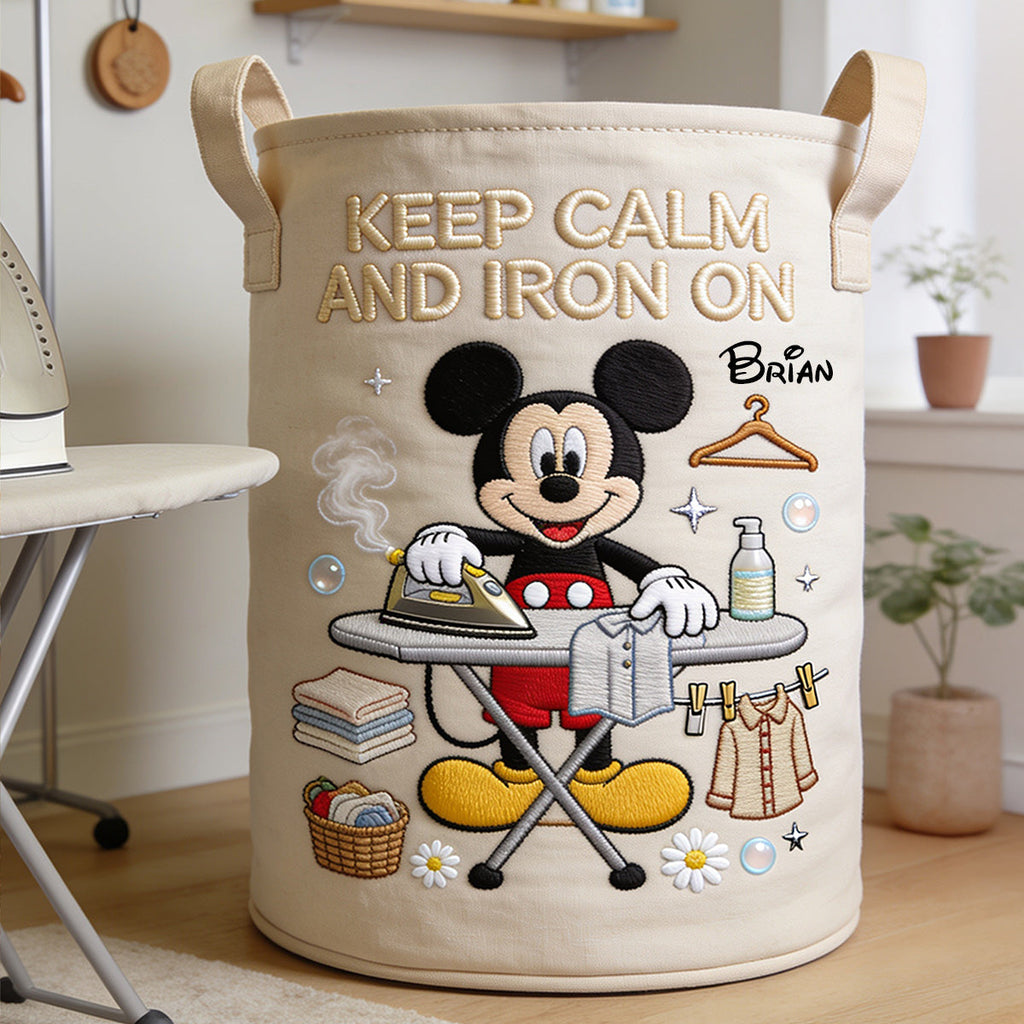Personalized Mickey Mouse Laundry Basket Custom Name Gift Laundry Basket GradoCreations