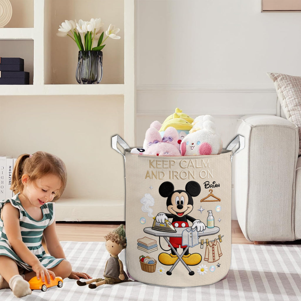 Personalized Mickey Mouse Laundry Basket Custom Name Gift Laundry Basket GradoCreations