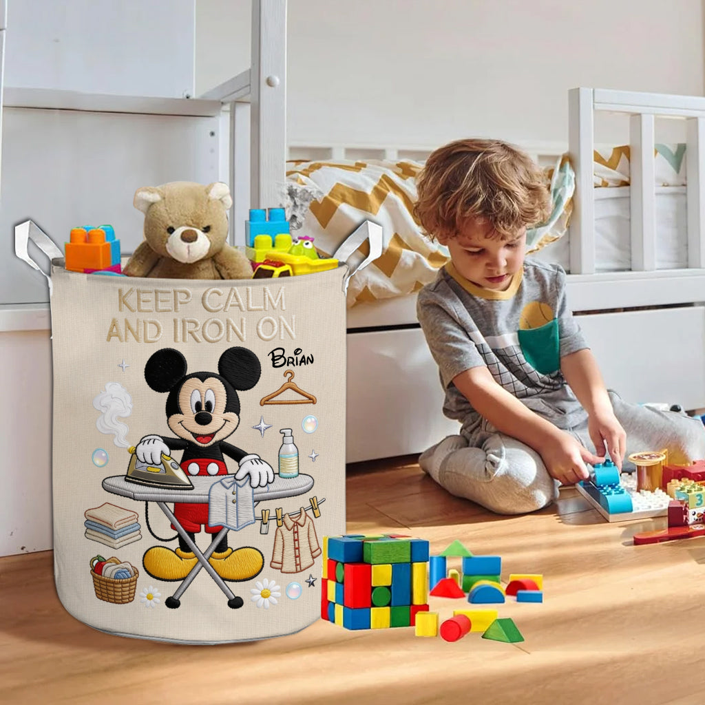 Personalized Mickey Mouse Laundry Basket Custom Name Gift Laundry Basket GradoCreations