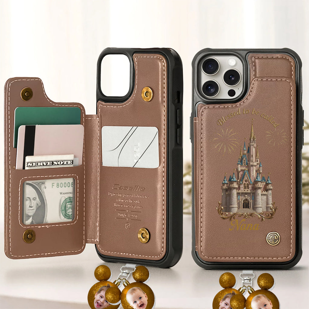 Personalized Phone Wallet with Charms Gift for Grandma | Customizable Phone Wallet With Charms GradoCreations