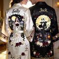 Personalized Satin Robe for Couples Custom Names Wedding Gift Satin Robe GradoCreations