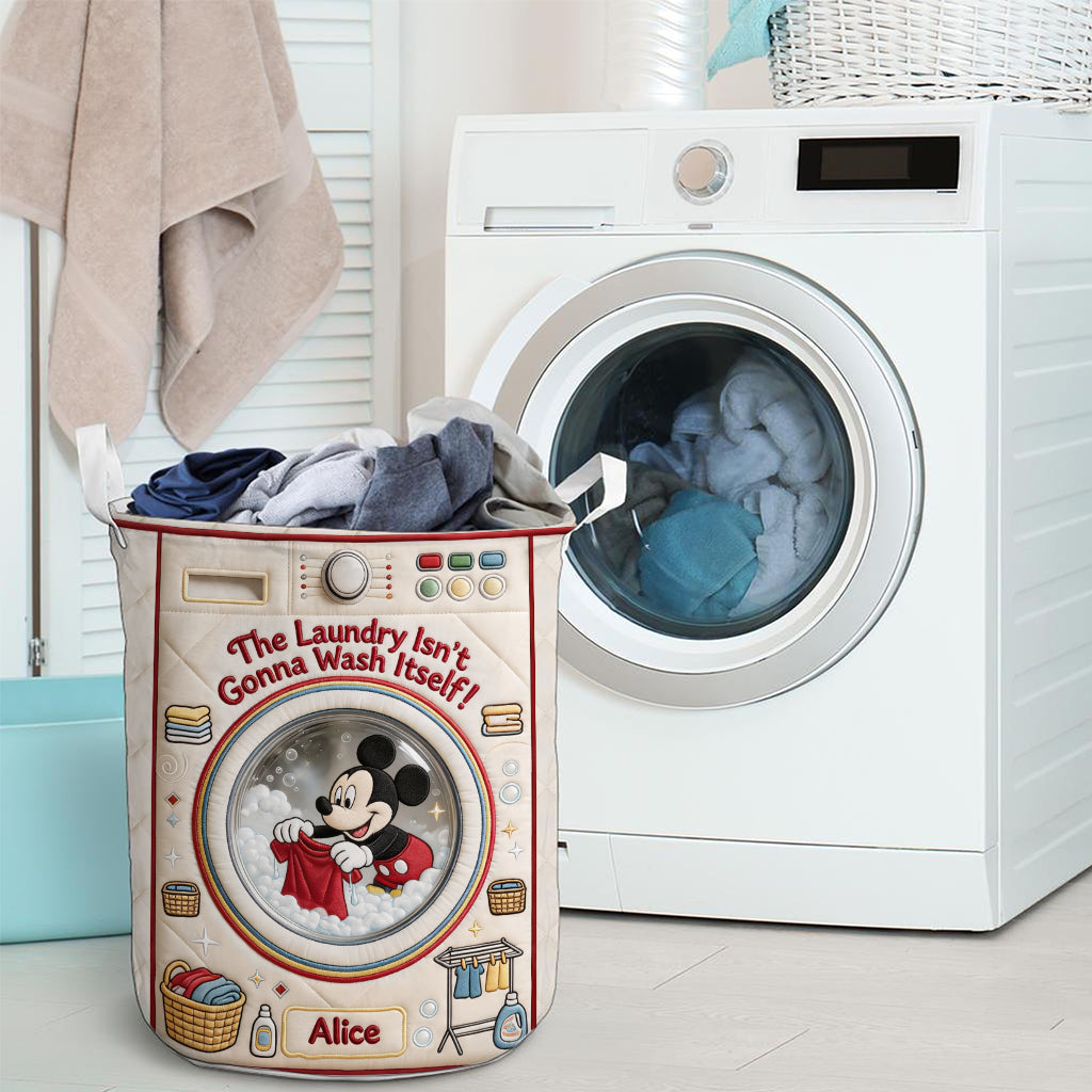 Personalized Mickey Mouse Laundry Basket Custom Name Gift Laundry Basket GradoCreations