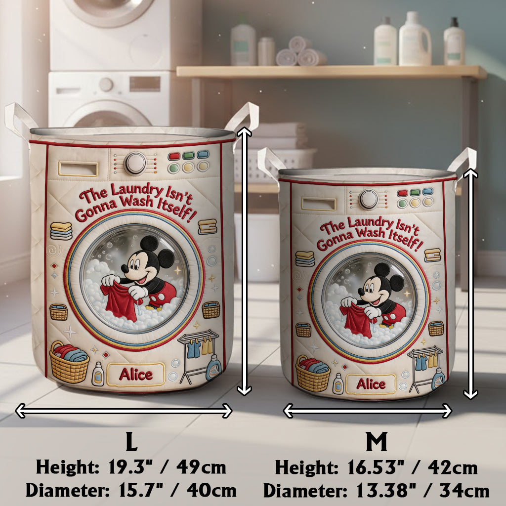 Personalized Mickey Mouse Laundry Basket Custom Name Gift Laundry Basket GradoCreations