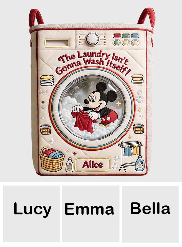 Personalized Mickey Mouse Laundry Basket Custom Name Gift Laundry Basket GradoCreations