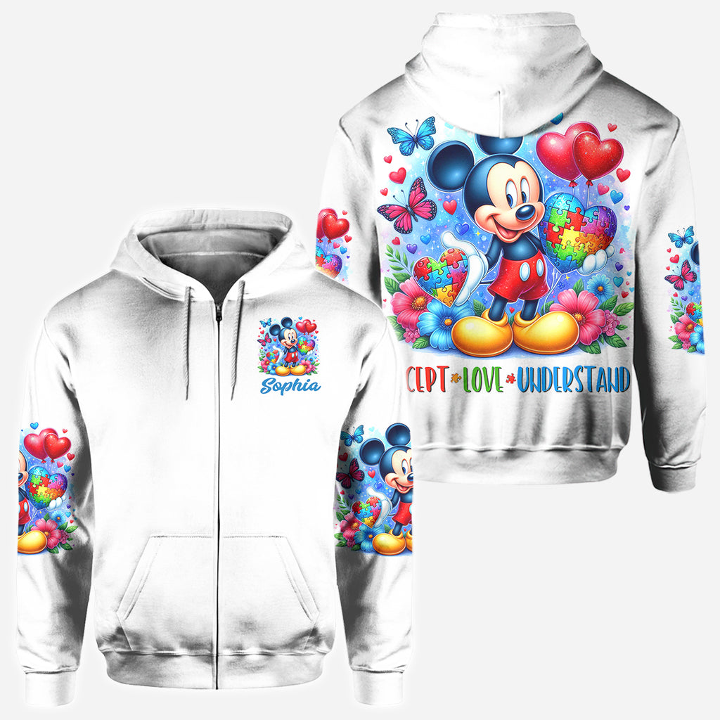 Personalized Autism Awareness All Over Shirt Custom Name Gift All Over Shirt GradoCreations