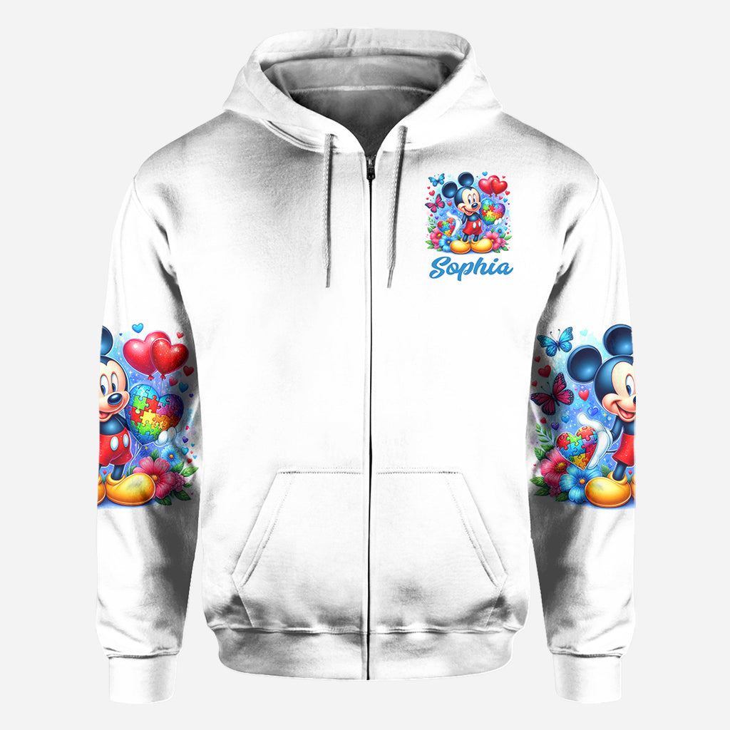 Personalized Autism Awareness All Over Shirt Custom Name Gift All Over Shirt GradoCreations