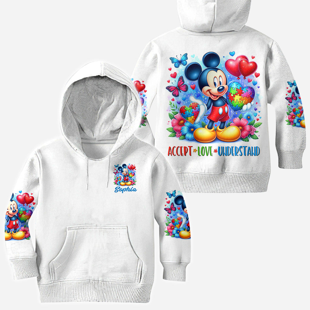 Personalized Autism Awareness All Over Shirt Custom Name Gift All Over Shirt GradoCreations