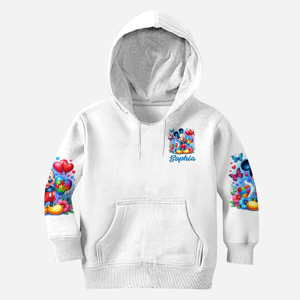 Personalized Autism Awareness All Over Shirt Custom Name Gift All Over Shirt GradoCreations