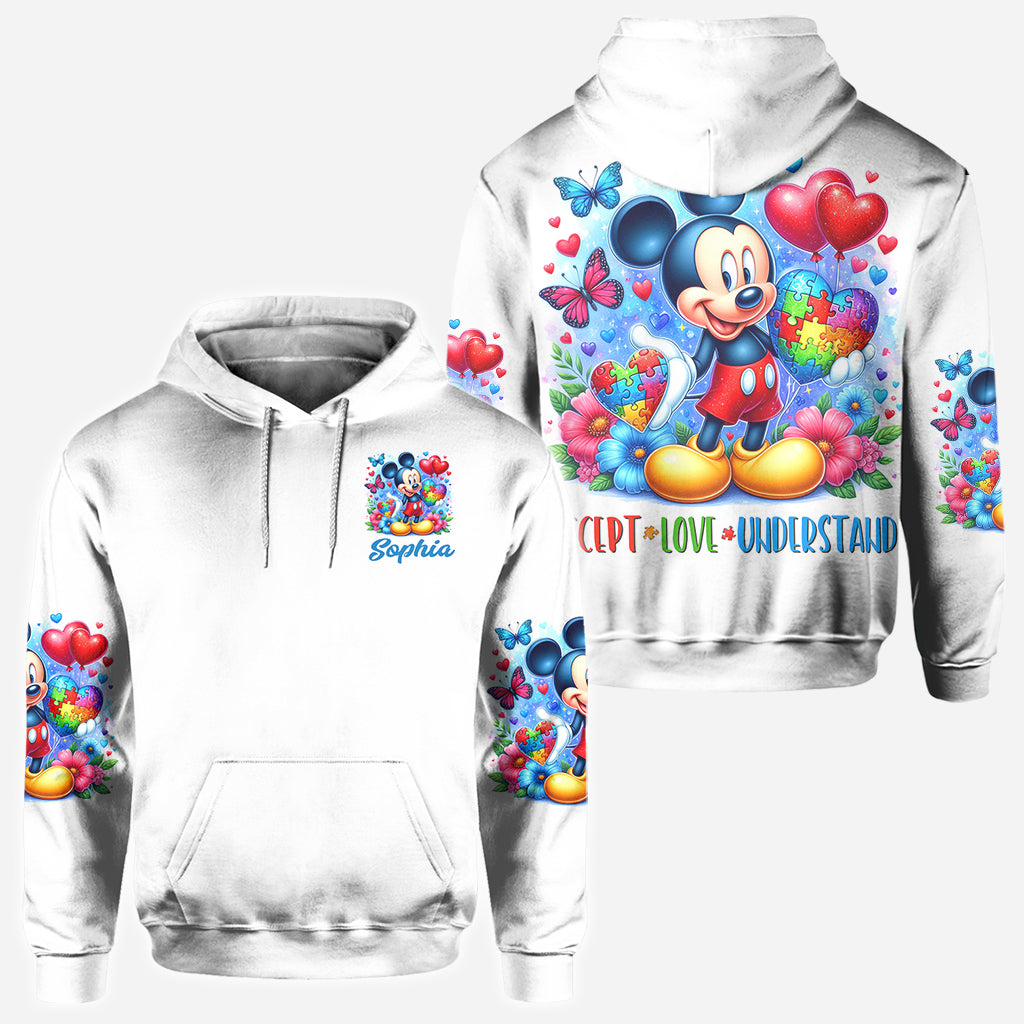 Personalized Autism Awareness All Over Shirt Custom Name Gift All Over Shirt GradoCreations