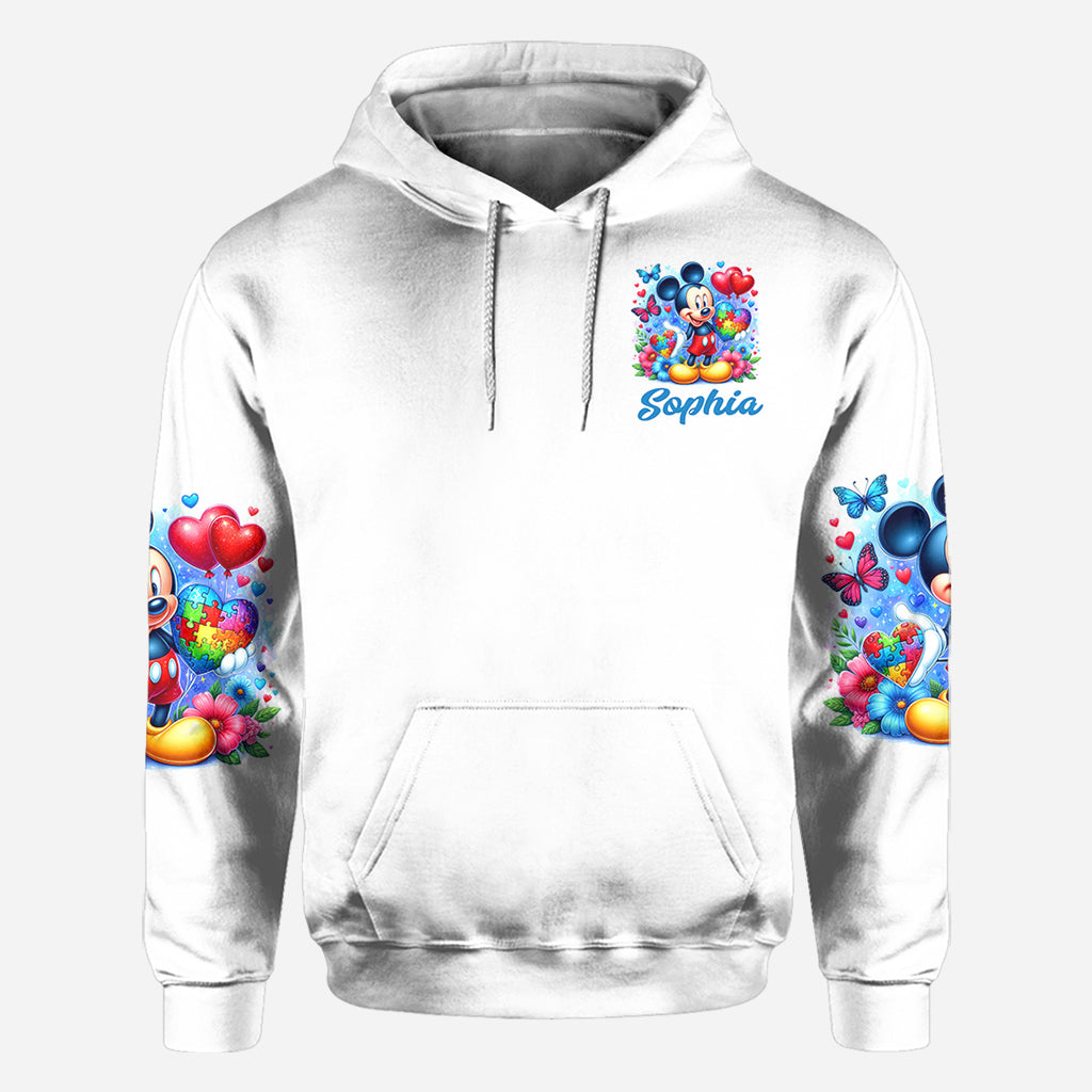 Personalized Autism Awareness All Over Shirt Custom Name Gift All Over Shirt GradoCreations