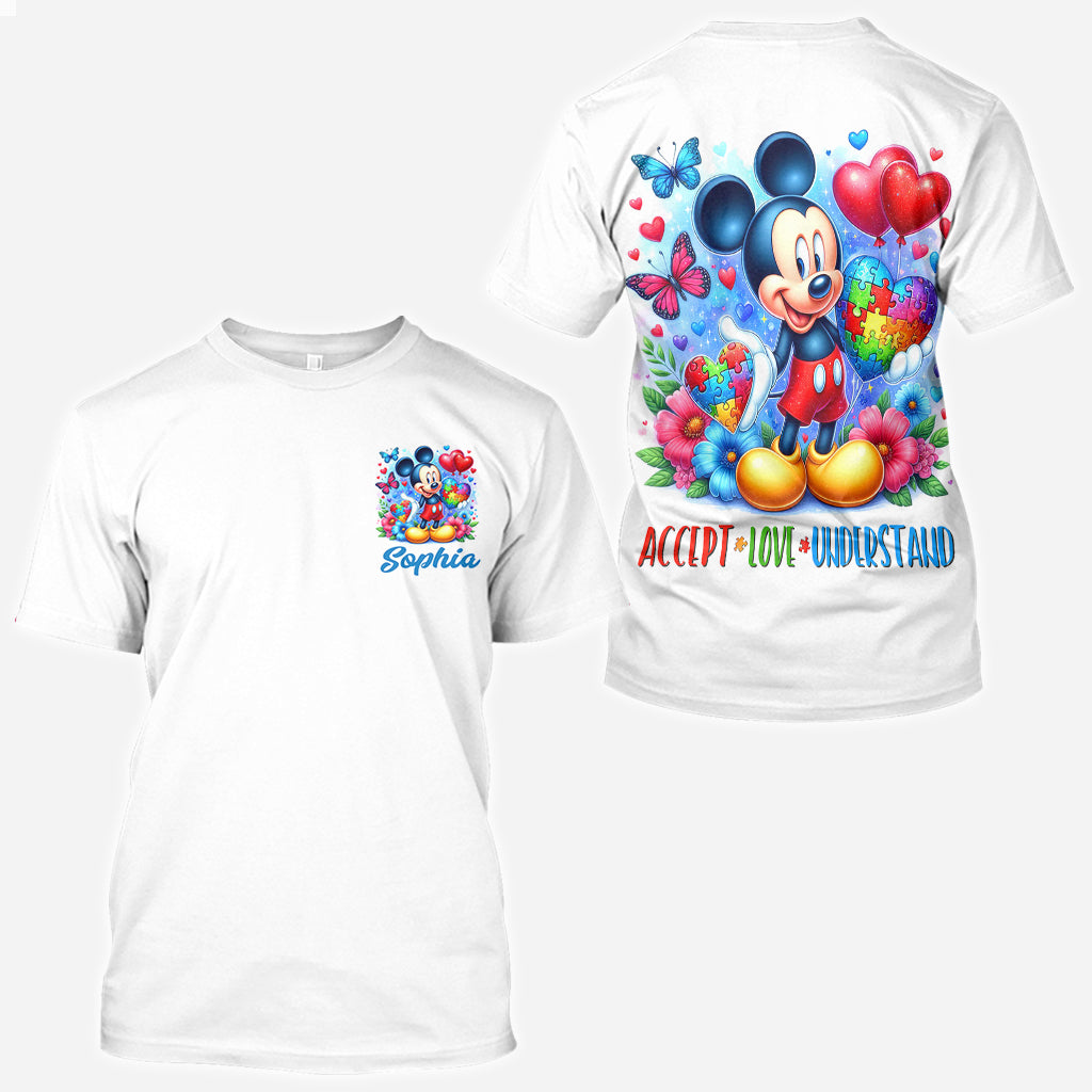 Personalized Autism Awareness All Over Shirt Custom Name Gift All Over Shirt GradoCreations