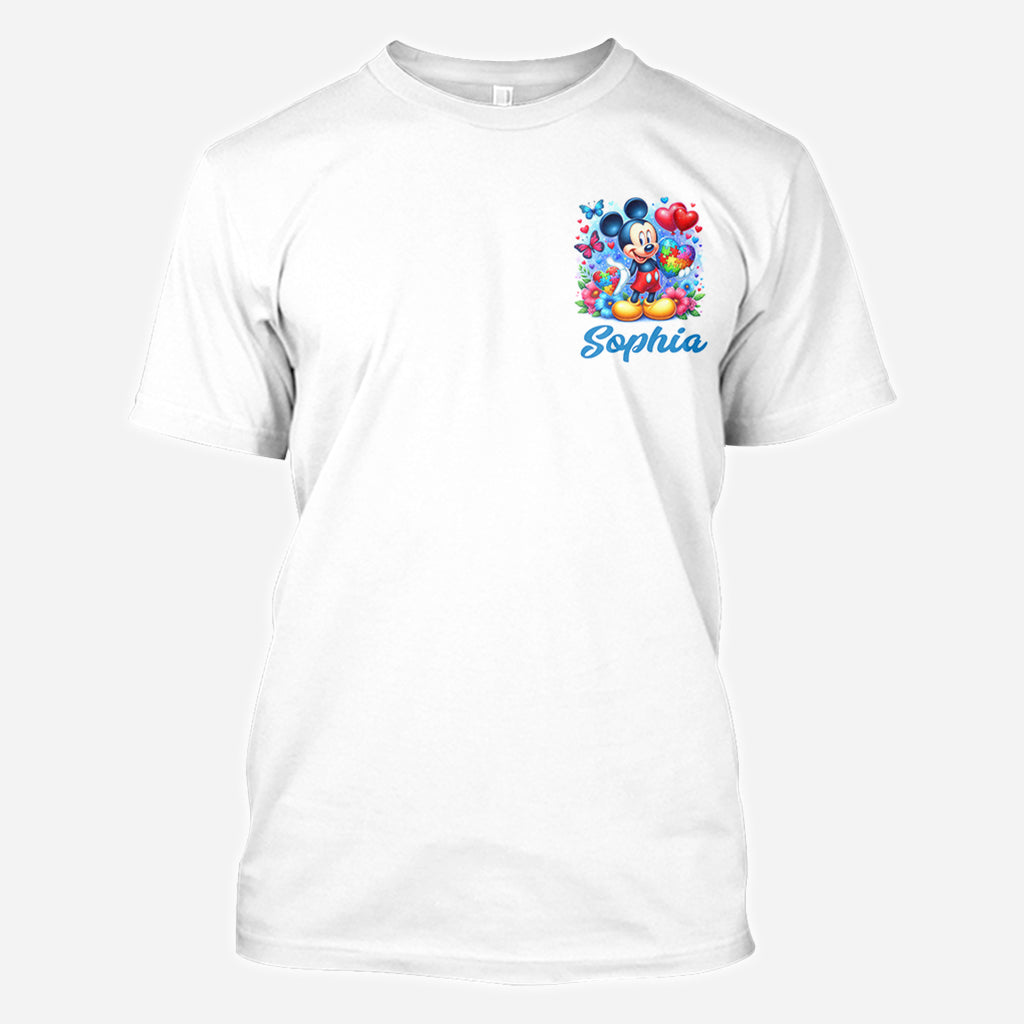 Personalized Autism Awareness All Over Shirt Custom Name Gift All Over Shirt GradoCreations