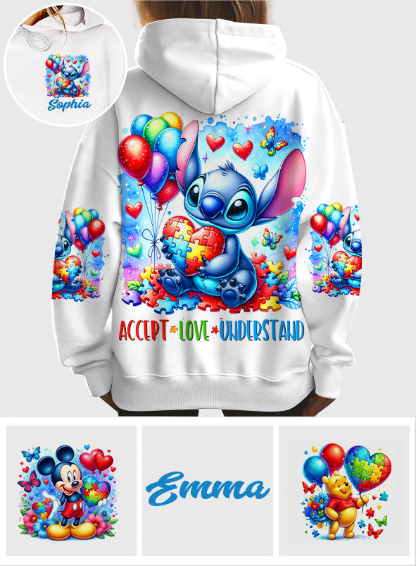 Personalized Autism Awareness All Over Shirt Custom Name Gift All Over Shirt GradoCreations