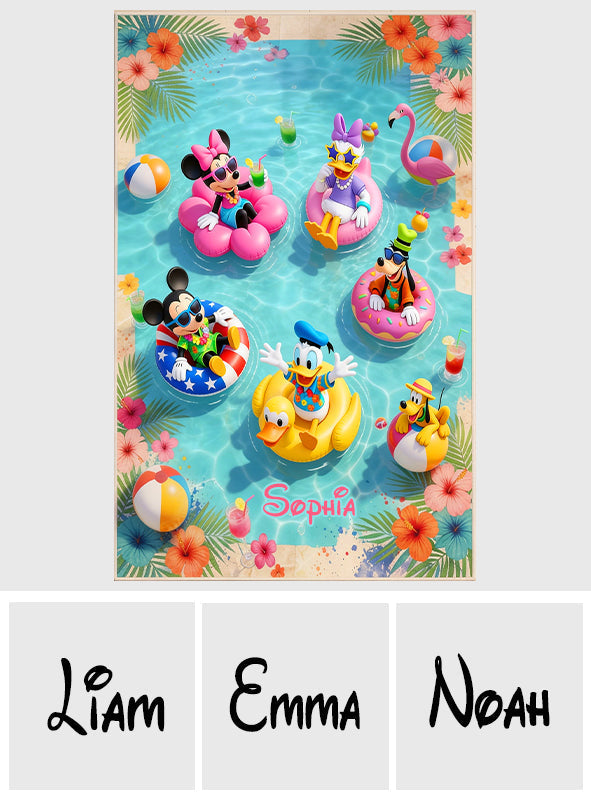 Personalized Disney Mouse Rug for Kids Outdoor Patio Decor Rug GradoCreations