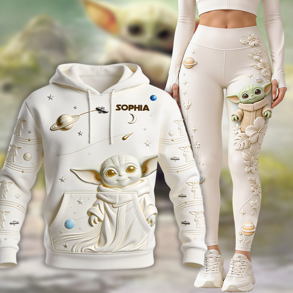 Personalized Galaxy Hoodie and Leggings with Custom Name - Unique Gift for Kids Hoodie & Leggings GradoCreations