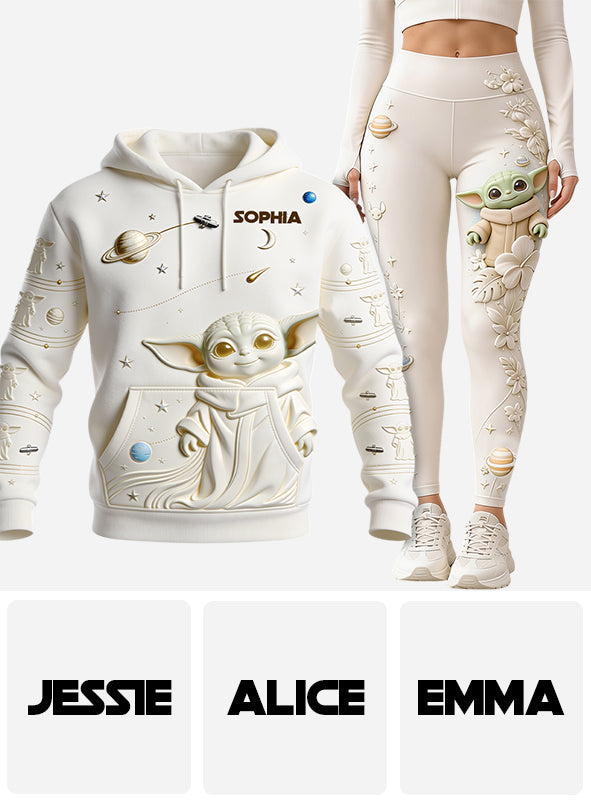 Personalized Galaxy Hoodie and Leggings with Custom Name - Unique Gift for Kids Hoodie & Leggings GradoCreations