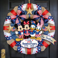 Personalized 250th Anniversary Mouse Wood Sign Custom Name Gift Wood Sign GradoCreations