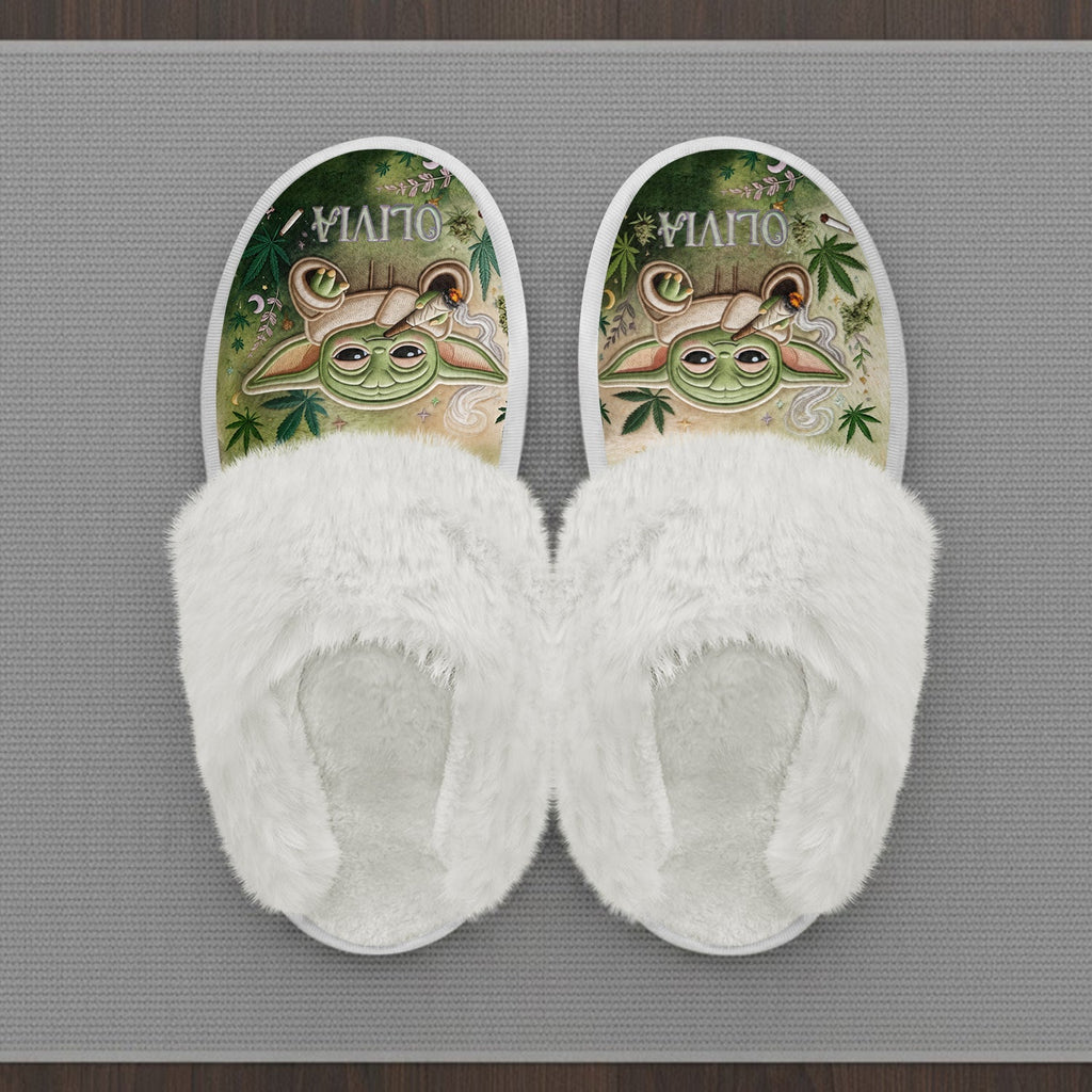 Personalized Open-Toe Slippers with Custom Design for Comfort Open-Toe Slippers GradoCreations
