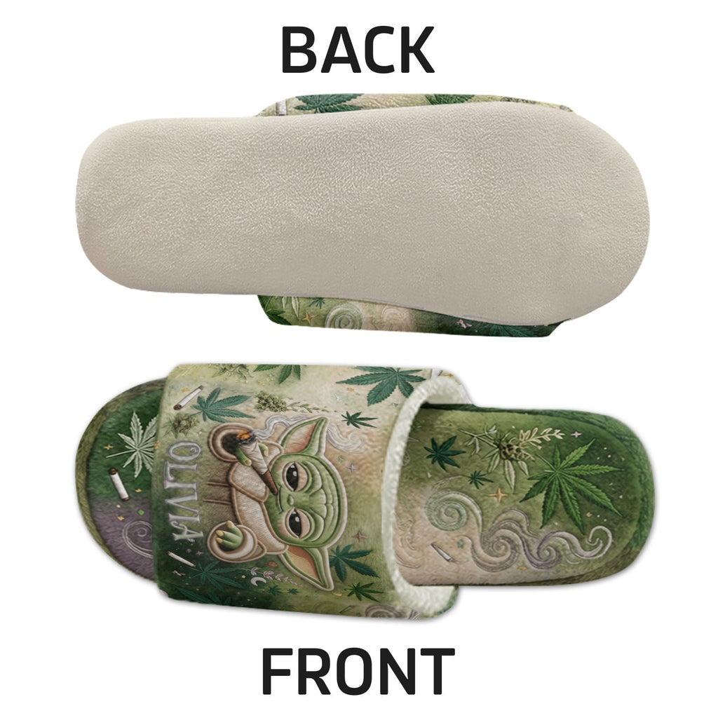 Personalized Open-Toe Slippers with Custom Design for Comfort Open-Toe Slippers GradoCreations