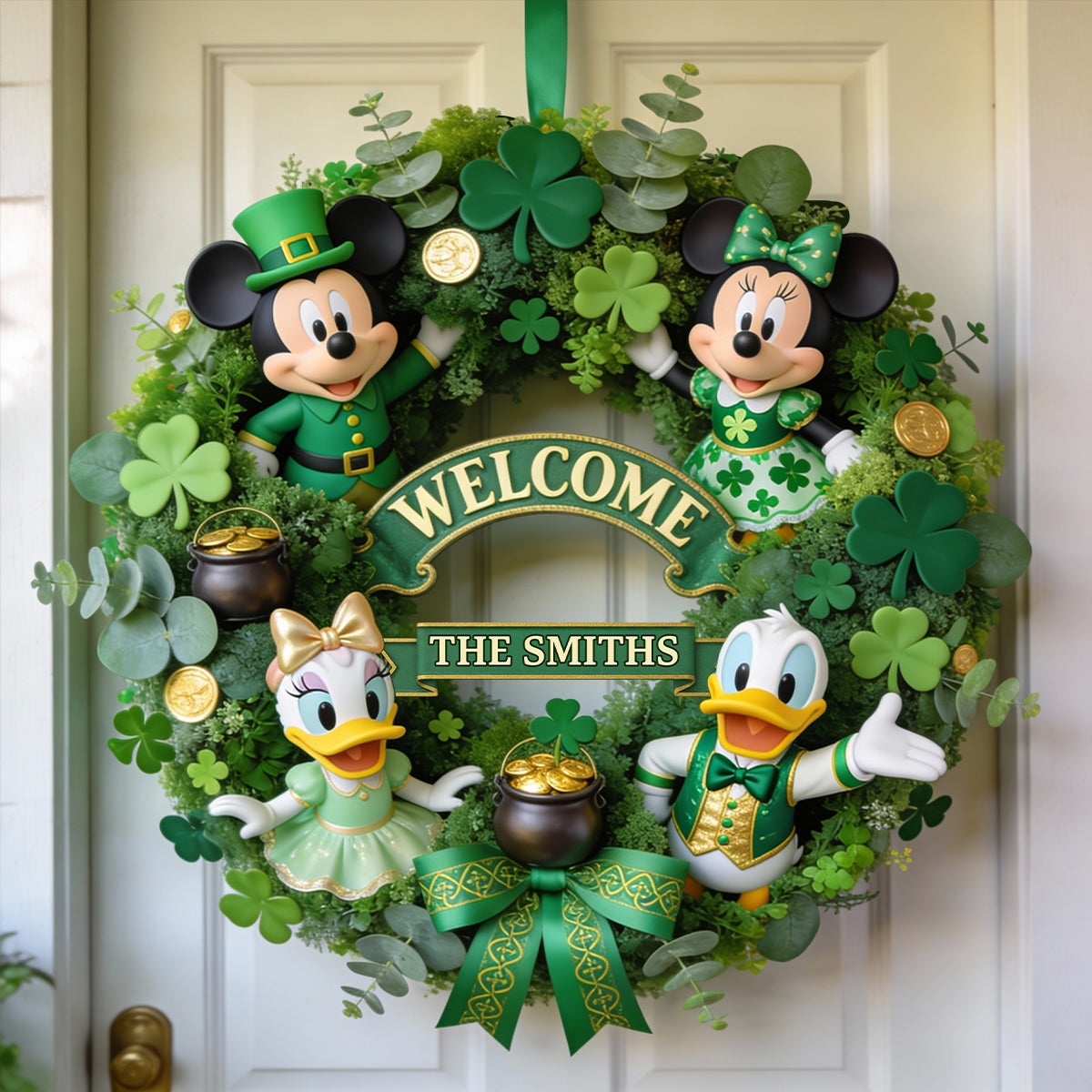 Personalized Mickey Mouse Wood Sign Custom Name Home Decor Wood Sign GradoCreations