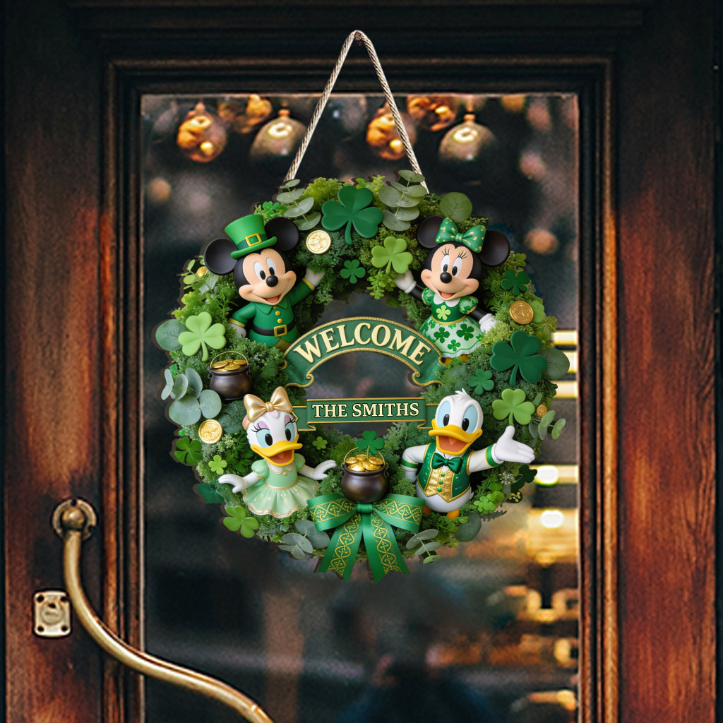 Personalized Mickey Mouse Wood Sign Custom Name Home Decor Wood Sign GradoCreations