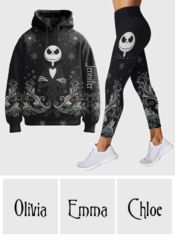 Personalized Nightmare Hoodie and Leggings Set for Halloween Custom Name Gift Hoodie & Leggings GradoCreations