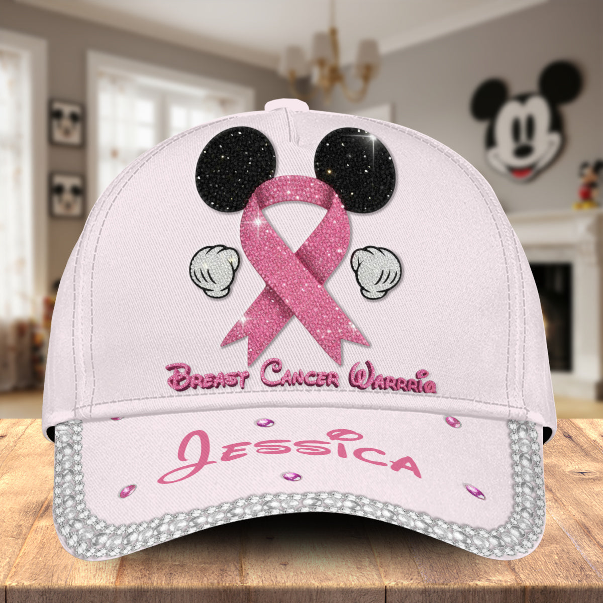 Personalized Breast Cancer Awareness Cap Custom Name Gift Classic Cap GradoCreations