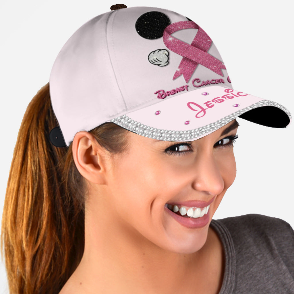 Personalized Breast Cancer Awareness Cap Custom Name Gift Classic Cap GradoCreations