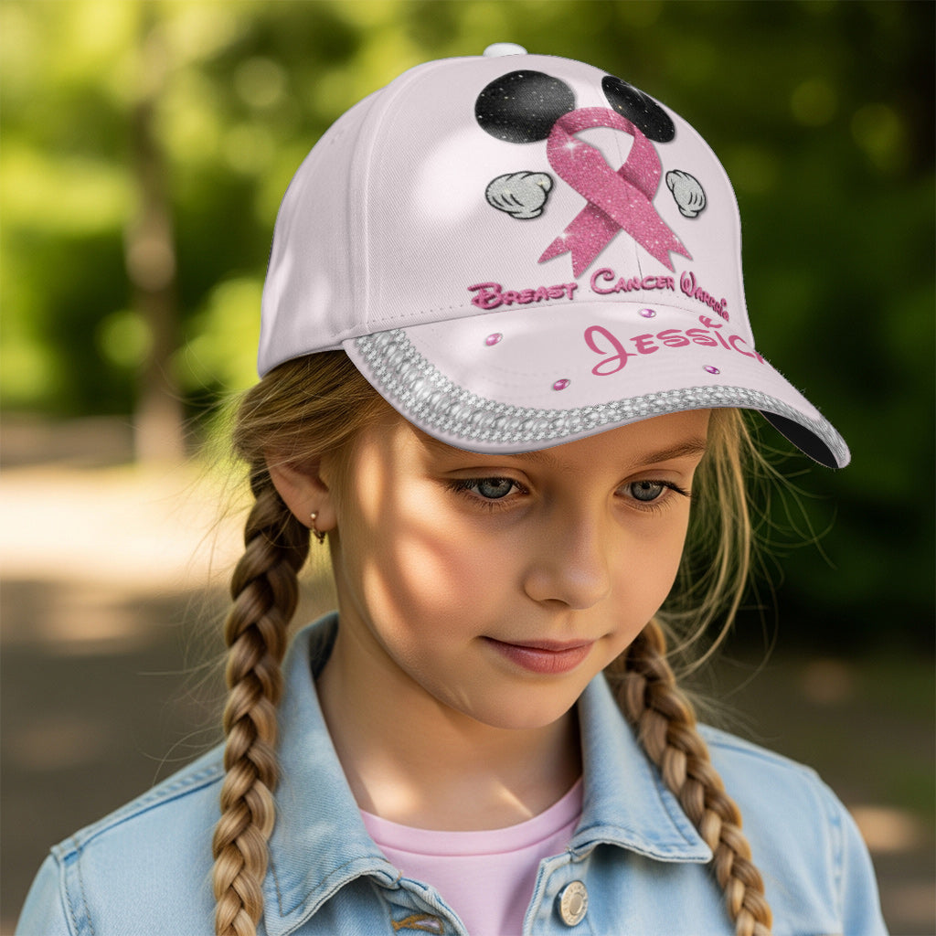 Personalized Breast Cancer Awareness Cap Custom Name Gift Classic Cap GradoCreations