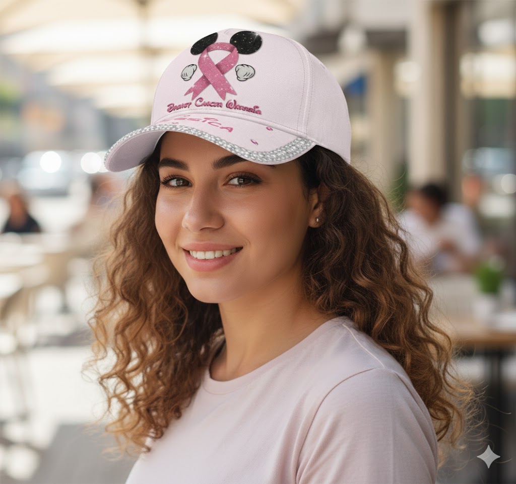 Personalized Breast Cancer Awareness Cap Custom Name Gift Classic Cap GradoCreations