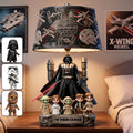 Personalized Acrylic LED Night Light for Dad - Best Dad in the Galaxy Gift Acrylic LED Night Light GradoCreations