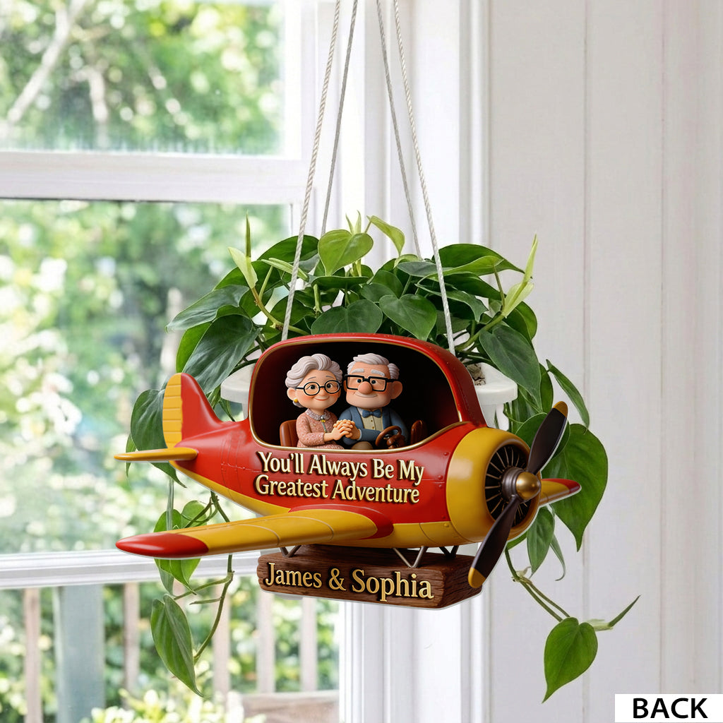 Personalized Hanging Pot with Custom Names for Couples | Unique Gift Hanging Pot GradoCreations