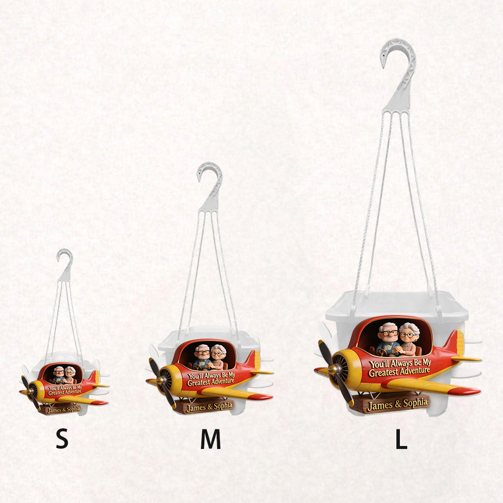 Personalized Hanging Pot with Custom Names for Couples | Unique Gift Hanging Pot GradoCreations